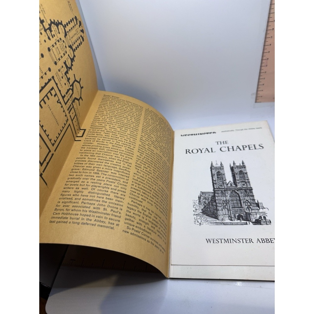 1971 WESTMINSTER ABBEY UK Great Britain Jarrold & Sons Guide Book Souvenir - Picture 2 of 6